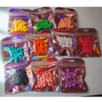25 Pièces/Sac Perles Poney en Silicone Souple 10X7.7mm pour Tresses Enfants Dreadlocks et Accessoires Cheveux