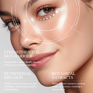 KORMESIC - Suero para Pestañas de Aceite de Ricino Natural de 30 ml, Tratamiento para el Crecimiento de las Pestañas, Líquido con Ginseng Refrescante - Product Image 2
