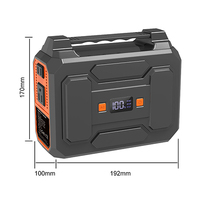 R100 Stasiun Tenaga Surya Portabel Kapasitas Tinggi 100W Baterai Lithium Ion dengan Port USB/AC/DC Kompatibel untuk Mobil