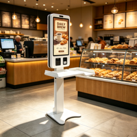 Kiosque de commande autonome sur pied OEM avec SDK, reconnaissance faciale, boîtier métallique pour l'enregistrement et le paiement en hôtel