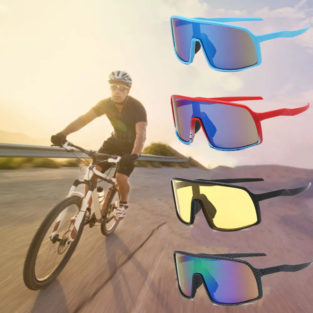 2022 мужские солнцезащитные очки для велоспорта на открытом воздухе с УФ-защитой, спортивные солнцезащитные очки, поляризованные велосипедные очки с футляром для спортивных очков