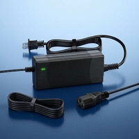 Adaptor Pengisi Daya Baterai Lithium 50.4V 2A untuk Baterai Li-ion 12S E-skuter E-bike untuk CE FCC UKCA Tahan Api