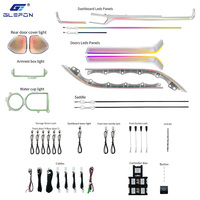 Für Toyota Gravia /Sienna 2024-2026 Glefon 64 Farben App-gesteuertes Auto-Innenraum-Ambientelicht-Set Plug-and-Play Atmosphärenlampe