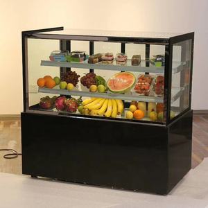 Caisse Deli portable en verre incurvé pour réfrigérateur, <span class=keywords><strong>frigo</strong></span> avec affichage de fruits - Product Image 4
