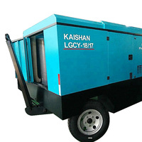 Compresseur d'air diesel portable Kai Shan LGCY à vis, lubrifié, à deux étages, refroidi par air, pour l'exploitation minière, garantie 5 ans