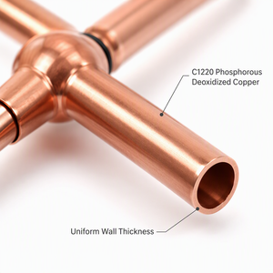 Conector en Y de Cobre Refnet para VRV/VRF, Tubería de Derivación para Aire Acondicionado <span class=keywords><strong>Daikin</strong></span> 22T 33T 72T 73T, Accesorio de Refrigerante - Product Image 4