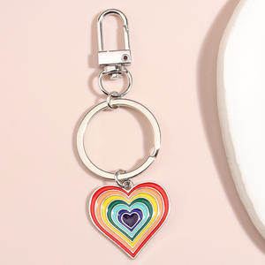 Fabricants de porte-clés colorés personnalisés grossistes cadeau de mode blanc personnalisé artisanat porte-clés de concepteur en métal - Product Image 6