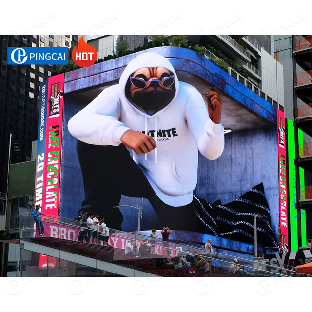 P5 P10 3D Exterior High Brightness Resolution LED Billboard Giant Commercial Street Display Unit Led Outdoor Advertising Screens