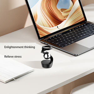 <span class=keywords><strong>Metal</strong></span> aleación de aluminio Spinning Gyro plata acentos metálicos para adultos regalo escritorio giroscopio giratorio dedo Fidget Spinner juguete - Product Image 3