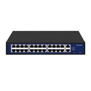 Chuyển đổi mạng PoE 24 + 2 26 cổng PoE chuyển đổi 10/100Mbps downlink 1000Mbps uplink VLAN PoE Thiết bị chuyển mạch - Product Image 1
