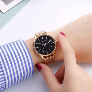 Montre pour femme Mini Focus MF0044L <span class=keywords><strong>Bracelet</strong></span> en acier inoxydable maillé Montres à quartz pour femmes Montre de luxe pour femmes Ciel étoilé - Product Image 3