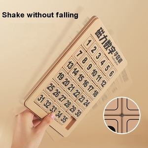 5x5 gioco di Puzzle scorrevole in plastica 24 numeri magnetico Klotski bordo giocattolo per bambini Puzzle digitali rompicapo giocattolo educativo - Product Image 4