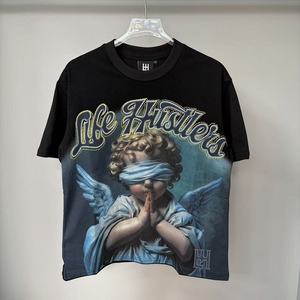 Camisetas de Alta Calidad 100% Algodón para Hombre, Ropa Urbana, Camisetas Gráficas Y2K, Camisetas Extra Grandes, Camiseta Life Hustlers para Hombre - Product Image 3