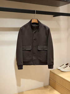 سترة رجالية كاجوال شتوية بزر واحد على الطراز الإيطالي القديم عالية الجودة مصنوعة من الصوف الممشط/البوليستر 240 جرام قابلة للتنفس - Product Image 2