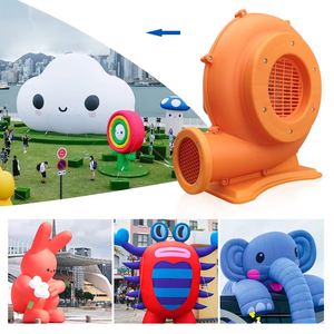 Soplador de Aire Interno Compacto de 580W de Alta Eficiencia y Bajo Ruido, Resistente al Fuego, para Inflables, Castillos y Brincolines, Uso Interior/Exterior - Product Image 4