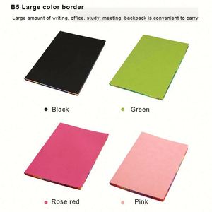 Hot Sale Custom Logo A5 A6 PU Leather Line Journal <b>Diary</b> Rainbow Edge <b>Notebook</b> 200pages - Product Image 6