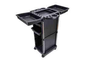 Salon de coiffure salon de coiffure chariot maniabilité Salon meubles noir plastique barbier chaise Salon meubles chine livraison directe 50 pièces - Product Image 2