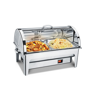 Commercial Banquet Kitchen Equipment Acrylic Rectangle Shape <strong>Chafing</strong> <strong>Dish</strong> Stainless Steel <strong>Chafing</strong> <strong>Dish</strong> <strong>Buffet</strong> <strong>Set</strong> - Product Image 2