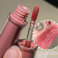 Gloss à lèvres repulpant effet miroir, rose nude hydratant, fini brillant pour l'été, personnalisation de la marque disponible