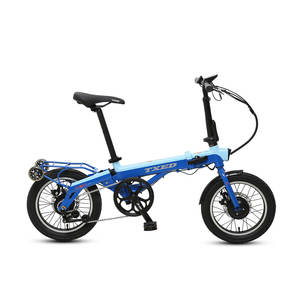 TXED EU Warehouse 16"x1.75 Foldable <b>Mini</b> Bike 36V/7.8Ah Electric Folding Bicycle - Product Image 2