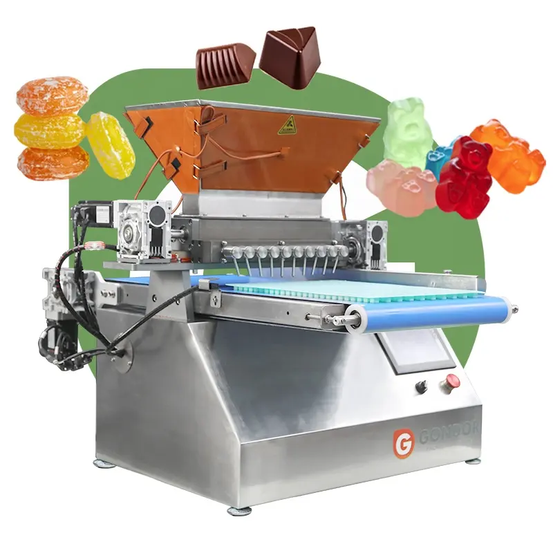 Fruchtige Maschine 150kg pro Stunde Benutzer definierte Single Roll Jelly Gummy Candy Sweet Candy Einleger für Lutscher