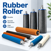 Rouleaux en caoutchouc butyle personnalisés non standard pour l'industrie textile, utilisés comme rouleaux de pressage lors du processus de vulcanisation