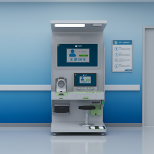 Huasheng Medical Ai telemedicine Smart All In One การตรวจสุขภาพ HS-S500ตู้ตรวจสุขภาพ - Product Image 4