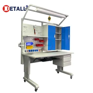 industrial factory mobile workbench workshop Electronic static Discharge esd work bench with various power supply