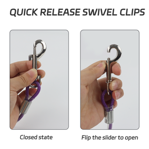 3M/5M/6M durevole legatura per cani fuori cavo a prova di masticazione forte all'aperto Picnic a doppia testa uno-due filo filo cane pila bullone guinzaglio cane - Product Image 6