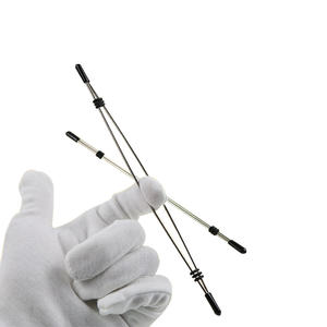 Pinzas de Acero para Pezones con Doble Barra Ajustable y Tensor Deslizante, Juguetes Sexuales para Mujeres, BDSM Extremo - Product Image 6