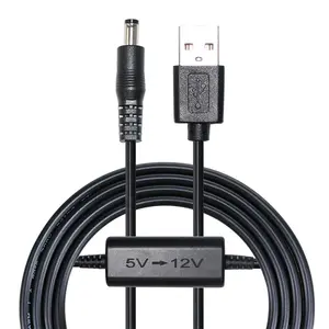 5v to 9v 12v step up dc converter cable USB to DC 12V transformer step up boosting cable module converter with 5.5*2.1mm