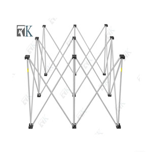 Plateforme de scène DJ pliable avec flight cases pour spectacles en direct - Product Image 3