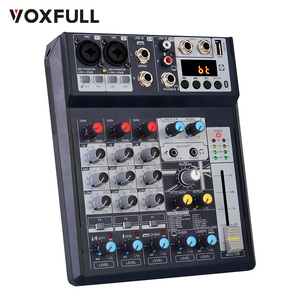 Voxfull VF-8FX profesyonel 6 kanallı ses konsolu DJ mikseri USB/XLR girişleri ile <span class=keywords><strong>RCA</strong></span> çıkışları Stereo Phantom Karaoke - Product Image 2