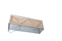 Piège à souris à capture vivante en cage, en treillis métallique galvanisé, avec porte à ressort pour le contrôle des rongeurs à la maison, au jardin et à la ferme