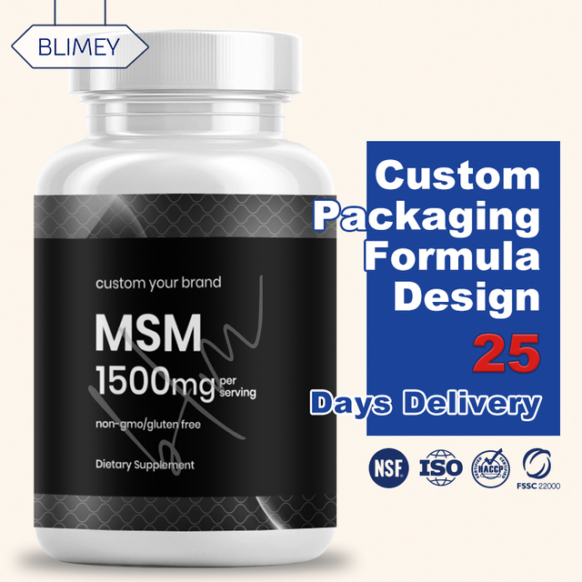 BLIMEY OEM Best Joint Supplement Glucosamine Chondroitin Sulfate Msm Tablet for Bone Health 2 Tablets Daily for Middle-Aged