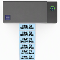 Vente en gros d'usine, 1000 pièces, étiquettes thermiques bleues de 2''x1'', autocollantes, pour imprimante d'étiquettes Rollo