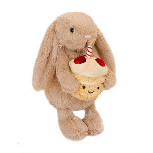 Peluche British Jelly Cat Stile <span class=keywords><strong>Bugs</strong></span> <span class=keywords><strong>Bunny</strong></span> con Imbottitura in Cotone PP che Tiene una Torta di Compleanno, Regalo Giocattolo (11CM-30CM) - Product Image 5