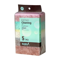 Éponge de nettoyage de cuisine antiadhésive haute densité, durable, absorption d'eau de 250 % à 500 %, double face pour casseroles et bols