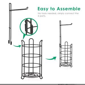 ऊर्ध्वाधर रोल पेपर धारक ने लोहे की दीवार-घुड़सवार टिकाऊ आधुनिक सादगी गैर-फोल्डिंग लैसर फिनिश रैक भंडारण - Product Image 2
