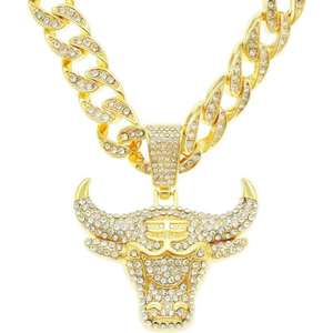 Pendentif Hip Hop Personnalisé en Argent 925 de Qualité Supérieure, Design Street Fashion Iced, avec Diamant Moissanite et Breloques Croix Plaquées Personnalisables - Product Image 2