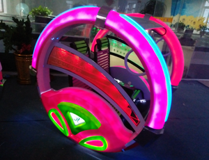 Balançoire intérieure à rotation de 360 degrés en fibre de verre et en métal Happy Leswing Car Ride Autres produits de parc d'attractions au terrain de jeu - Product Image 2