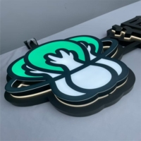 DakeSign Factory, vente en gros de panneaux LED personnalisés rétroéclairés, contrôle Bluetooth, acier inoxydable, étanche IP65, décoration