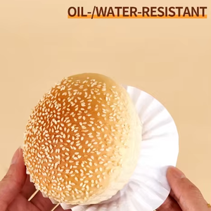 ถ้วยกระดาษรองอบรูปกลมแผ่นรองอบมัฟฟินแผ่นรองกันไขมันกระทะอบไมโครเวฟเตาอบ - Product Image 4