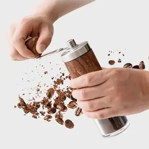 Macinacaffè manuale regolabile impostazione macina spezie in acciaio inox per chicco di caffè viaggio a mano macchina da caffè monodose