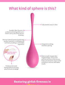 Postpartale Vagina-Bälle zum <span class=keywords><strong>Vaginal</strong></span> straffen und Reparieren von Massage-Kegel-Bällen - Product Image 2