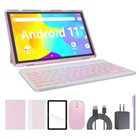Tablette PC Professionnelle et Éducative 2-en-1 de 10,1 Pouces avec Clavier, Étui, Souris et Stylet