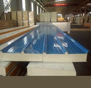 Panneau sandwich en acier isolé moderne en polyuréthane pour hôpital et atelier, toiture de maison préfabriquée, mur, panneaux PIR écologiques - Product Image 1