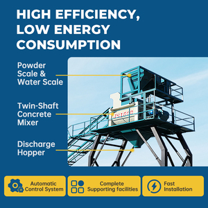 Di alta qualità Ready Mix Mixer betoniera impianto di betonaggio 180 m3 HZS180 produzione automatica stazione di miscelazione per la vendita - Product Image 3