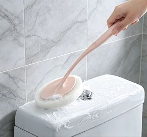 Practical <b>Long</b>-<b>handled</b> <b>Sponge</b> Cleaning Brush for Stain Removal with Replaceable Brush Head - Product Image 2