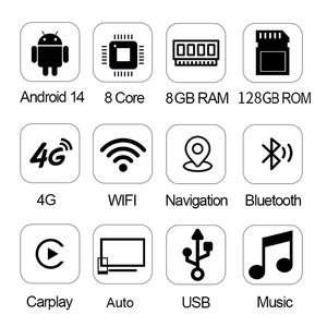 Reproductor de Video Inteligente de 9 Pulgadas con Android 14, GPS, DSP y CarPlay, Sistema Multimedia Estéreo para Lexus IS200 IS250 IS300 IS300C - Product Image 6